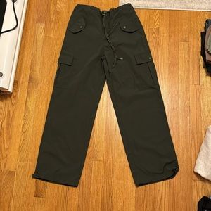 Cargo pants in dark green